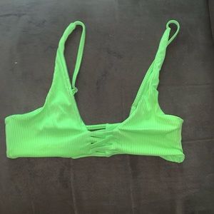 Neon Green Bikini Top